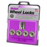 Cone Seat- Under Hub Cap Wheel Lock Set (M12 x 1.5 Thread Size) - Set of 4 Locks and 1 Key