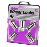 Chrome Cone Seat Wheel Lock Set (M14 x 1.5 Thread Size) - Set of 4 Locks and 1 Key