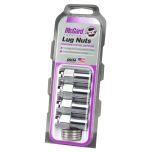 Chrome Long .946 Shank Style Lug Nut Set (1/2-20 Thread Size)- Set of 4 Lug Nuts and 4 Washers
