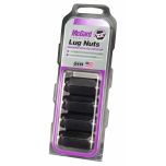 Black Cone Seat Style Lug Nut Set (M14 x 1.5 Thread Size) - Set of 4 Lug Nuts