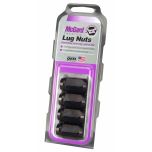 Black Cone Seat Style Lug Nut Set (1/2-20 Thread Size) - Set of 4 Lug Nuts