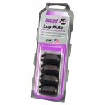 Black Cone Seat Style Lug Nut Set (M12 x 1.5 Thread Size) - Set of 4 Lug Nuts