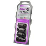 Black Bulge Cone Seat Style Lug Nut Set (M14 X 1.5 Thread Size) - Set of 4 Lug Nuts