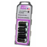 Black Cone Seat SplineDrive Lug Nut Set (M14 x 1.5 Thread Size) - Set of 4; Requires 65301 (1 Hex) or 65302 (22MM Hex) Installation Tool.