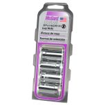 Chrome Cone Seat SplineDrive Lug Nut Set (M14 x 1.5 Thread Size) - Set of 4; Requires 65301 (1 Hex) or 65302 (22MM Hex) Installation Tool.
