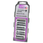 Chrome Cone Seat SplineDrive Lug Nut Set (M14 x 1.5 Thread Size) - Set of 4; Requires 65301 (1 Hex) or 65302 (22MM Hex) Installation Tool.
