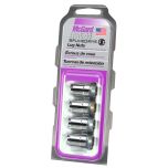 Chrome Cone Seat SplineDrive Lug Nut Set (M12 x 1.25 Thread Size) - Set of 4 Lug Nuts; Requires 65300 Installation Tool