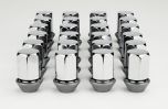 Chrome Cone Seat Wheel Installation Kit (14 x 1.5 Thread Size) - Set of 24 Lug Nuts